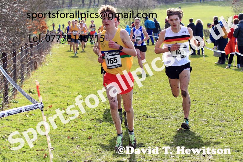 Mens Under-20s 2023 UK CAU Inter Counties Cross Country Champs, Prestwold Hall, Loughborough. Photo: David T. Hewitson/Sports for All Pics